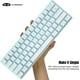 thumbnail image 2 of Teclado mecánico mini 60 % con interruptores azules, azul hielo Levamdar CZDZ-HY62, 2 of 5