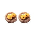 thumbnail image 2 of PENGXIANG 2Pcs Resin Gardening Small Ornaments Bird‘s Plus Bird Decorations, 2 of 6