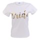 thumbnail image 2 of Camiseta de novia para mujer Sunnimix boda Despedida de soltera XL Blanco y dorado, 2 of 8