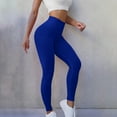 thumbnail image 2 of Elainilye Fashion Women's High Waisted Yoga Pants Seamless Leggings Butt Lifting Fitness Pants Tight and Quick Drying Yoga Pants,Blue, 2 of 3