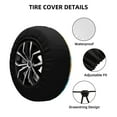 thumbnail image 2 of Susaid Hello Summer1 Print Tire Covers,Waterproof Anti-UV Snow Sun Rain Tire Covers for RV,Truck, SUV, Trailer, Camper-14 inch, 2 of 6