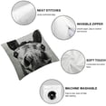 thumbnail image 6 of nygtbtfer Throw Pillows Cover  Brown Sketch Ass Front View Young Large Head Looks Animals Wildlife Donkey Nature Mule Creature Cute Cushion Case  Linen for Fall Home Decor White, 6 of 7