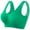 Green, variant on Bra for Women Solid Color Thin Yoga Sports Bra Quick Drying U-Neck Sports Bras for Women Light Impact Molded Cup Strap Sports Bra with Sewn in Pads Breathable with Removable Cups Bra
