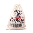 thumbnail image 2 of Christmas Santa Sack Large Christmas Canvas Gift Bag With Drawstring Reusable Personalized Best Gift For Xmas Package Storage Christmas, 2 of 5