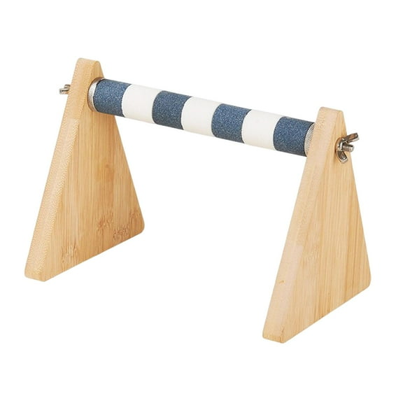 Tabletop Bird Perch Small Bird Perch Playstand Portable Bird Training Stand Parrot Perch Stand for Cockatoo Cockatiel Budgies Macaw Lovebird Gray White 25mm