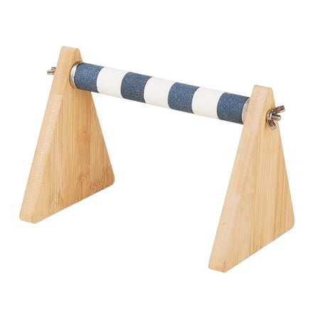 Tabletop Bird Perch Small Bird Perch Playstand Portable Bird Training Stand Parrot Perch Stand for Cockatoo Cockatiel Budgies Macaw Lovebird Gray White 25mm