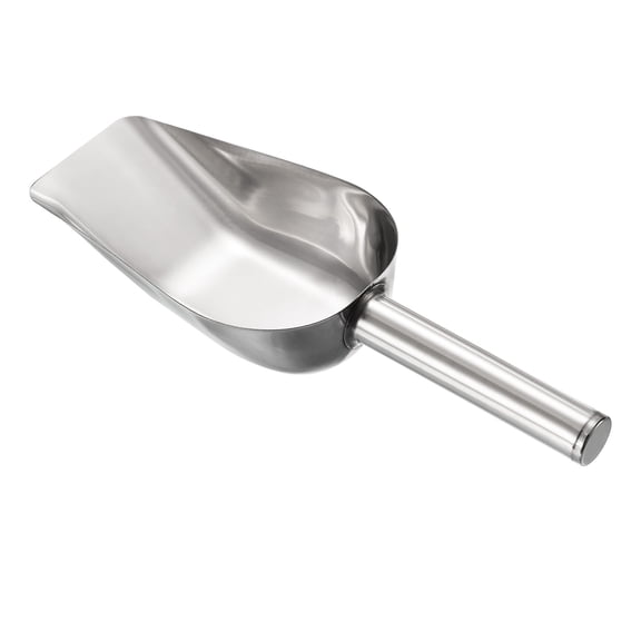 Uxcell Stainless Steel 9.1x2.4" Cereal Sugar Utility Shovel Home Kitchen Ice Scoop