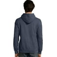thumbnail image 2 of Hanes Mens ComfortWash Garment-Dyed Hooded Sweatshirt, L, Soothing Blue, 2 of 2