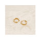 thumbnail image 3 of Pendientes Xtellar Aretes Dorados Con Detalle Trenzado Chic, 3 of 4