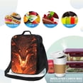 thumbnail image 4 of Lsque Magma Fire Black Dragon Lunch Bag Lunch Box for Women Men Reusable Insulated Lunch Tote Bag,Leakproof Thermal Cooler Sack Food Handbags Case High Capacity, 4 of 9