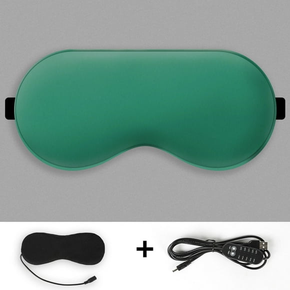 Xihbxyly Antifaz Térmico para Ojos, Ajustable con Alimentación Por Usb, 3 Niveles de Temperatura, Compresa Caliente Relajante, Ideal para Ojos Cansados, Ayuda para Dormir, Correa Ajustable de Terciop