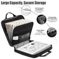 thumbnail image 3 of MoKo Zipper Binder with Strap Handle, 2 inch 3 Ring 500 Sheet Capacity Multi-Pockets Binder Organizer, School Office Supplies, Black, 3 of 8