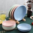 thumbnail image 5 of Durable Plastic Plates Multi-use Dinnerware Plate Microwave Safe Tableware Food Plate Home Anti-Slip Base Dinner Dish WHITE 15cm, 5 of 5