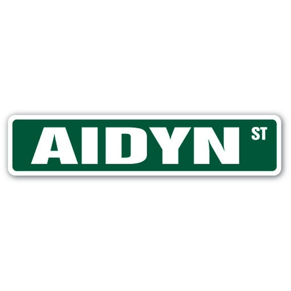 SignMission SS-AIDYN 4 x 18 in. Childrens Name Room Street Sign - Aidyn
