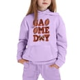 thumbnail image 1 of YOUSNH Tenue pour Enfants Ensemble de Pyjama Décontracté Confortable et Élégant à Manches Longues pour Filles Violet 3-4 Ans, 1 of 4