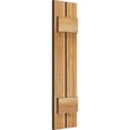 thumbnail image 2 of 7 1/4"W x 28"H TimberCraft Two 3 3/8" Boards Spaced Board-n-Batten Shutters, Rough Sawn Western Red Cedar (Per Pair), 2 of 13