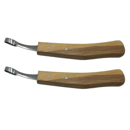 Lot of 2 Horse Wood Handle SS Abscess Loop Hoof Knife Farrier Tool (Best Treatment For Hoof Abscess)