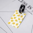 thumbnail image 5 of Luggage Tags for Suitcases, Bell Pepper Pattern Leather Bag Luggage Tags ID Label Tags Privacy Protection Travel Bag Labels, 5 of 6