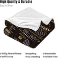 thumbnail image 5 of Happy 50th Birthday Gifts Throw Blanket for Men 50 Years Ago 1973 Birthday Gift Ideas for Women Wife Husband Soft Black Gold Flannel Fleece Blanket for Sofa Couch Party Decorations, 55'' x 70'', 5 of 5