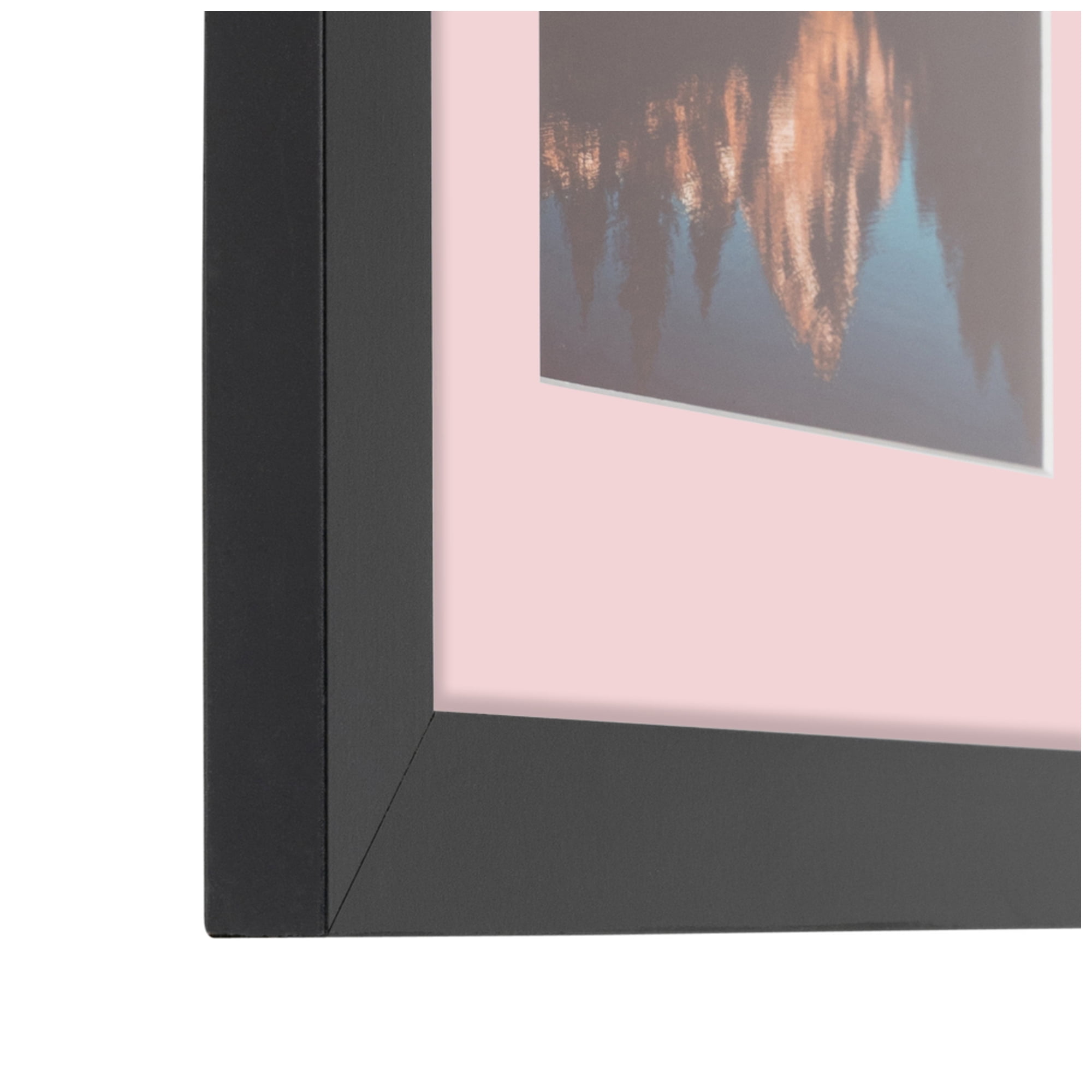 ArtToFrames Collage Photo Picture Frame with 5 - 8x10" Openings, Framed in Black with Hollyhock and Black Mats (CDM-3926-563)