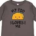 thumbnail image 4 of Inktastic My Tio Loves Me with Taco Illustration Boys or Girls Long Sleeve Toddler T-Shirt, 4 of 5