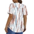thumbnail image 4 of Fantaslook Blouses for Women Pleated Short Sleeve Tunic Tops Dressy Casual Summer Shirts, 4 of 9