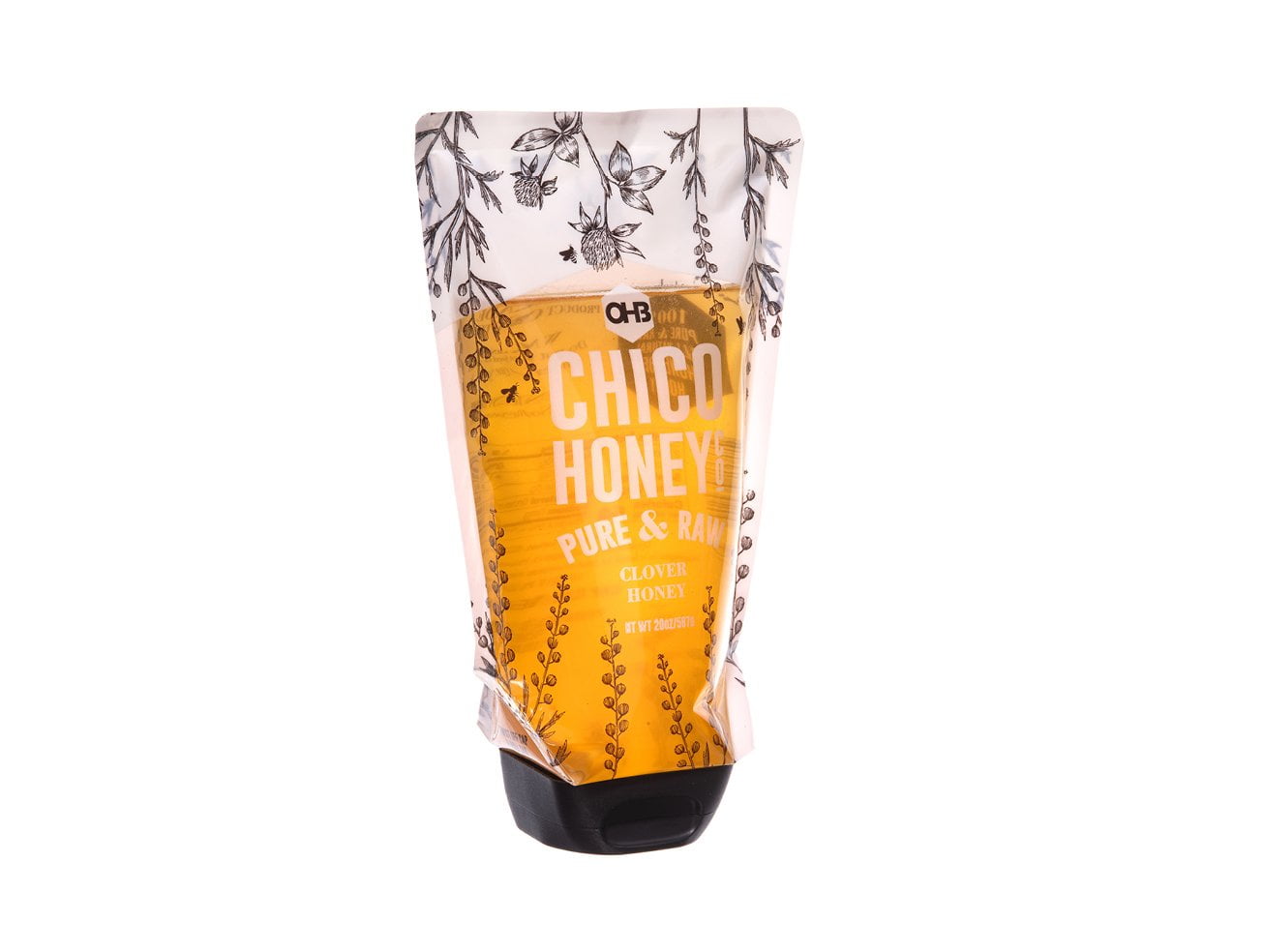 OHB Chico Honey Company, Montana Sweet Clover, 20oz, Squeeze Pouch