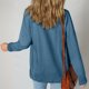 thumbnail image 4 of HongQid Womens Ribbed Knit Shacket Jacket Casual Long Sleeve Button Down Shirts Loose Sweater Tops Dressy Blouses with Pocket, 4 of 9