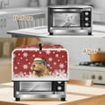 thumbnail image 3 of TSOVTHRID Capybara Christmas Hat Convection Oven Cover, Dust Proof Smart Microwave Oven Protector for Countertop Christmas Decor, Snowflake Red Print Microwave Dust Cover, 18.25"W x 14.5"D x 11"H, S, 3 of 7