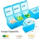 thumbnail image 4 of Caja de medicina PP resistente al agua, dispensador de tabletas de 7 días, caja de almacenamiento de vitaminas, 4 of 5