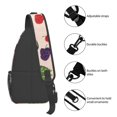 thumbnail image 5 of ZICANCN Crossbody Sling Bags for Women Men,Raspberry Leaf Illustration Casual Shoulder Backpacks for Travel Sport Climbing Runners Daypack, 5 of 9