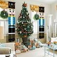 thumbnail image 3 of 1 Pair Walnut Soldier Christmas Porch Sign Door Hanging Merry Christmas for Christmas Home Decor, 3 of 7