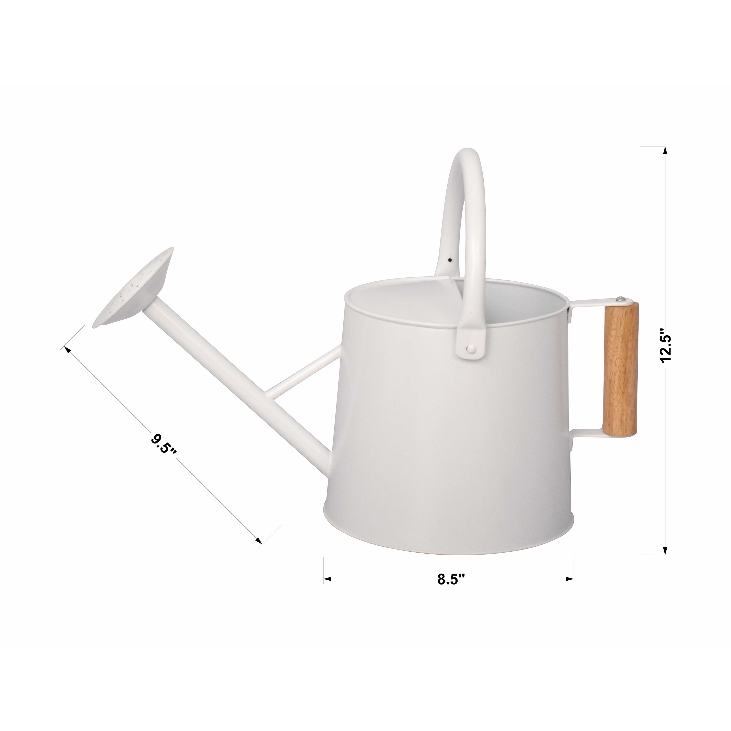 Better Homes & Gardens 1.5 gallon Metal Watering Can, White