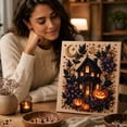thumbnail image 6 of Halloween Pearl Art DIY Kit, Fun 3D Bead Painting Craft Set For Adults, Handmade Fall Wall Ornament, Starter Craft Supply For Seasonal Home Decor & Holiday Gifting, 6 of 6