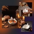 thumbnail image 6 of Ghost Shaped Halloween Candy Bowl, Plastic Snack Treat Jewelry Tray for Tabletop Entryway Kitchen Party Home Decor and Cute Spooky Candy Display, 6 of 6