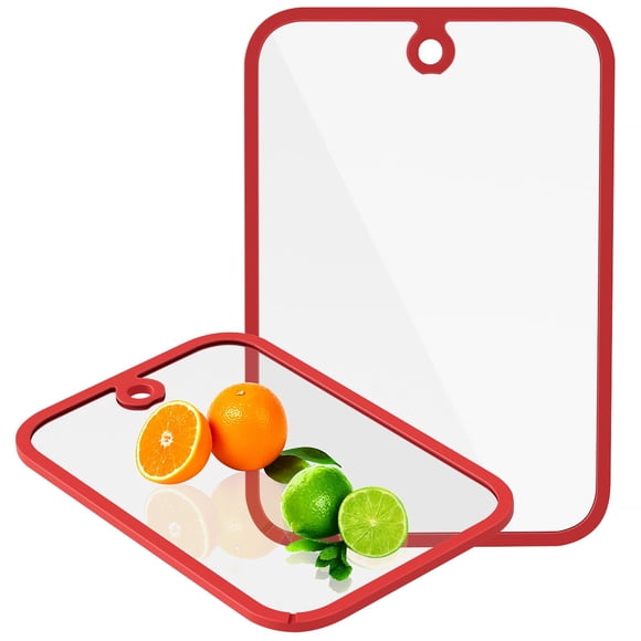 Juego de tablas de cortar Freshmage Glass de 2 piezas para cocina