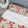 thumbnail image 4 of Designart "Pattern Of Red And White Polka Dots" Polka Dots Bedding Covert Set - Modern & Contemporary Bed Set With 2 Shams, 4 of 5