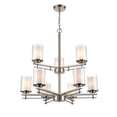 thumbnail image 3 of 5519-BN Millennium Lighting Huderson - 9 Light Chandelier-29 Inches Tall and 29 Inches Wide-Brushed Nickel Finish    -Traditional Installation, 3 of 5
