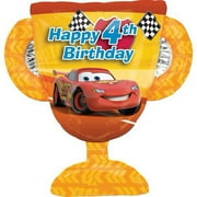 Anagram Disney Cars 4th Birthday 27 Inch Trophy Balloon