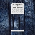 thumbnail image 2 of Fuzzy Sherpa Faux Fur Twin Blanket Tie Dye Navy Cozy Gifts for Women Men, Soft Fleece Plush Warm Minky Thick Blanket Twin Size for Bed, Room Decor Dorm Essentials Blue Decor Gifts, 60x80, 2 of 6
