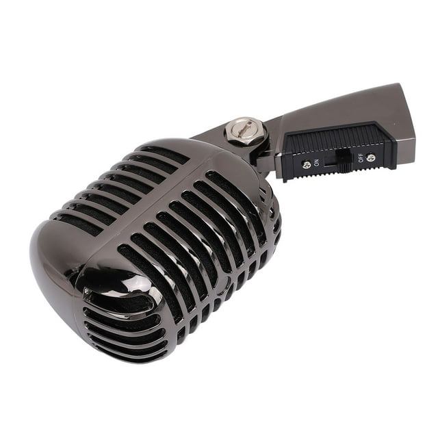 Micrófono Vocal Dinámico Vintage Antiguo, Micrófono Vocal Dinámico Retro Clásico Cardioide De Alta Sensibilidad Para Discursos