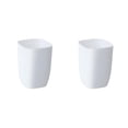 thumbnail image 3 of Advancent Cubo de basura de 10L para baño, cubo de basura pequeño lavable, cubos de basura de papel de desecho de plástico, cubo de basura Blanco 2piezas, 3 of 6