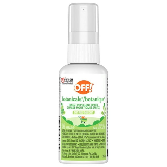 OFF! Botanicals Deet Free Plant-based Insect Repellent Pump Spray, Travel Size, 59mL