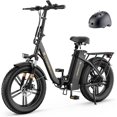 thumbnail image 1 of CYCROWN CycFree-MAX Electric Bike for Adults 120KM, 20"*4.0 Fat Tire Ebike Peak 1000W 32KMH, 48V/20Ah Removable Battery, Folding Electric Bicycle with Shimano 35-Speed, Full Suspension for Commuting, 1 of 7