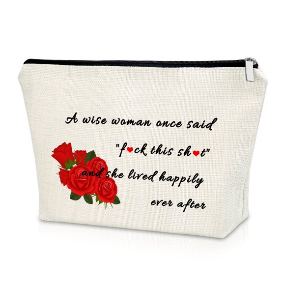 Funny Retirement Makeup Bag Gift for Mom Grandma Leaving Gift for Coworker Going Away Gift for Women Goodbye Farewell Gift for Sister Best Friends Anniversary Birthday Christmas Cosmetic Travel Bag