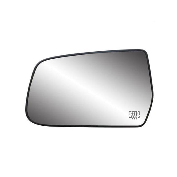 33230 - Fit System Driver Side Heated Replacement Glass w/ backing plate for Equinox, Terrain 10-14, 4 5/ 8" x 7 1/ 2" x 8", Driver Side Fits select: 2010-2014 CHEVROLET EQUINOX