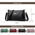 thumbnail image 5 of Small Leather Crossbody Bag for Women, Lightweight Vegan Shoulder Bag Wallet Purses and Handbags Satchel, 5 of 7