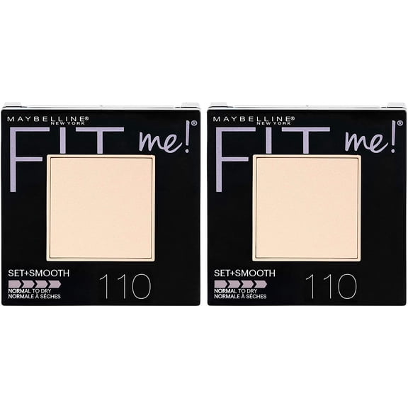 Maybelline New York Fit Me Matte Poreless Pressed Face Powder Makeup, Porcelain, 0.6 Ounce