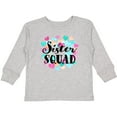 thumbnail image 3 of Inktastic Sister Squad Hearts Girls Long Sleeve Toddler T-Shirt, 3 of 5