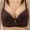Coffee, variant on Fatuov Wireless Bras for Women Plus Size Push-Up Underwear for Casual Outings Support Bras 46B, Wine